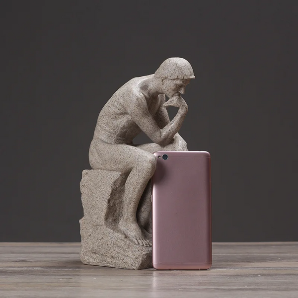 Escultura "O Pensador" de Augusto Rodin Reflexão e Sofisticação  - Lumecasa