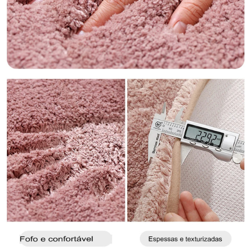 Tapete Felpudo Antiderrapante para banheiro Macio e Absorvente - Lumecasa