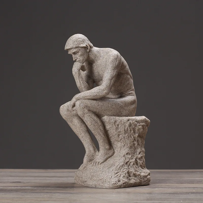 Escultura "O Pensador" de Augusto Rodin Reflexão e Sofisticação  - Lumecasa