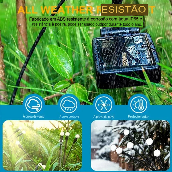 Luzes Solares Firefly Iluminação Mágica para Jardim - Lumecasa