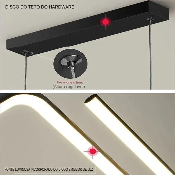 Pendente LED Moderno Iluminação Inteligente e Sofisticada  – Lumecasa