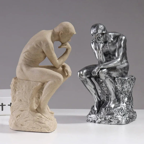 Escultura "O Pensador" de Augusto Rodin Reflexão e Sofisticação  - Lumecasa