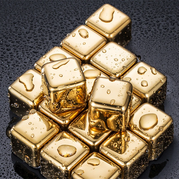Cubos de Gelo de Aço Inoxidável Reutilizáveis sem Diluir o Sabor - Lumecasa