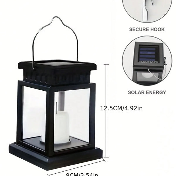 Lanterna Solar Retrô Iluminação Decorativa para Áreas Externas - Lumecasa