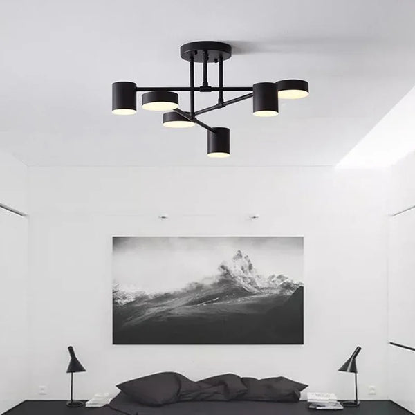 Lustre de 6 Cabeças Industrial – Lumecasa