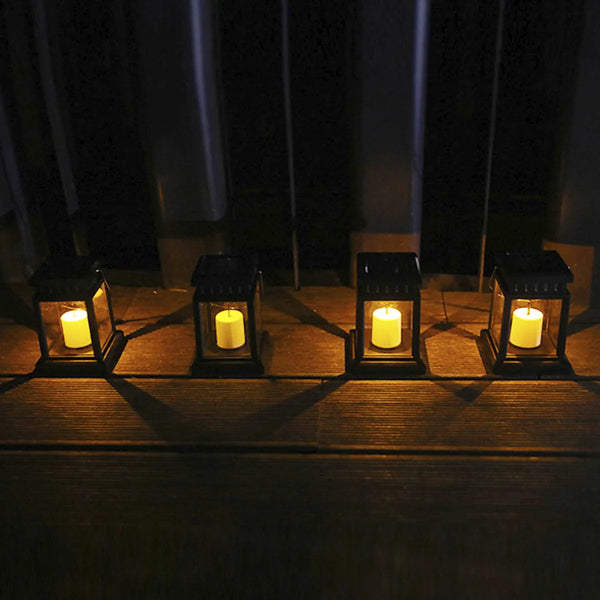 Lanterna Solar Retrô Iluminação Decorativa para Áreas Externas - Lumecasa