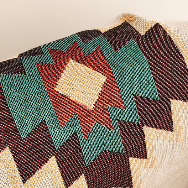 Manta Boho Oversized com Franjas  para Todos os Ambientes - Lumecasa