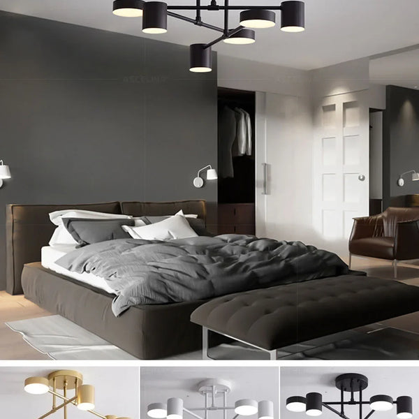 Lustre de 6 Cabeças Industrial – Lumecasa