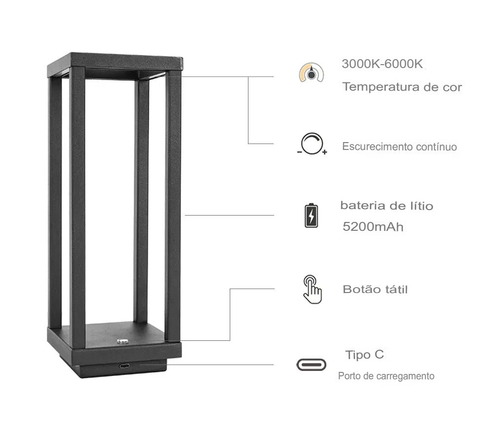 Luminária Minimalista com design moderno - Lumecasa