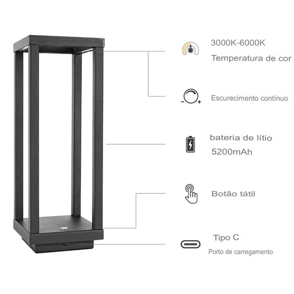 Luminária Minimalista com design moderno - Lumecasa