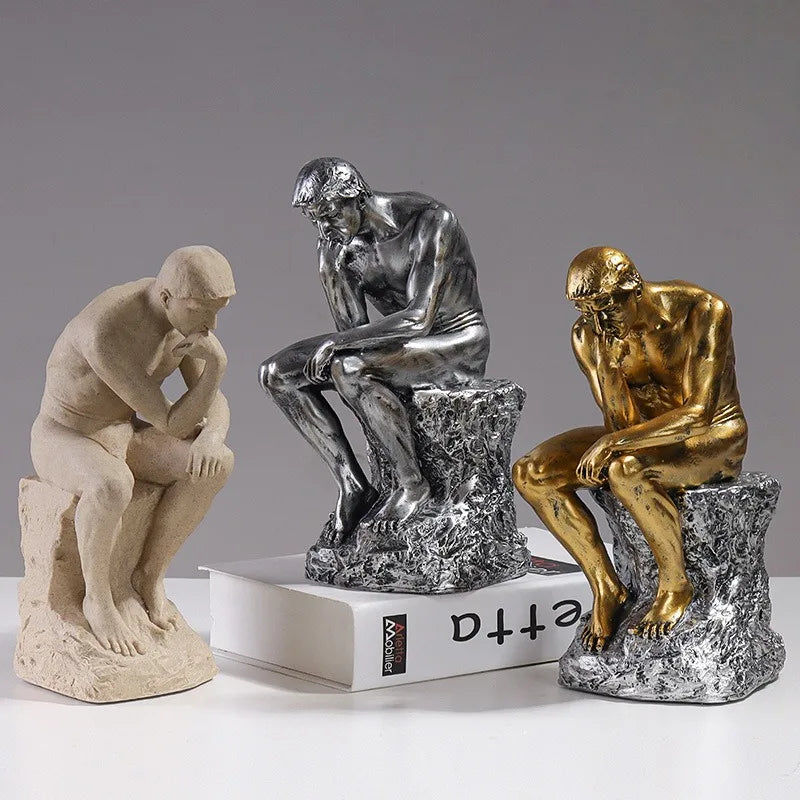 Escultura "O Pensador" de Augusto Rodin Reflexão e Sofisticação  - Lumecasa