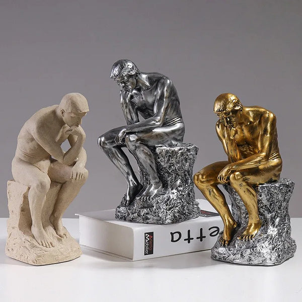 Escultura "O Pensador" de Augusto Rodin Reflexão e Sofisticação  - Lumecasa