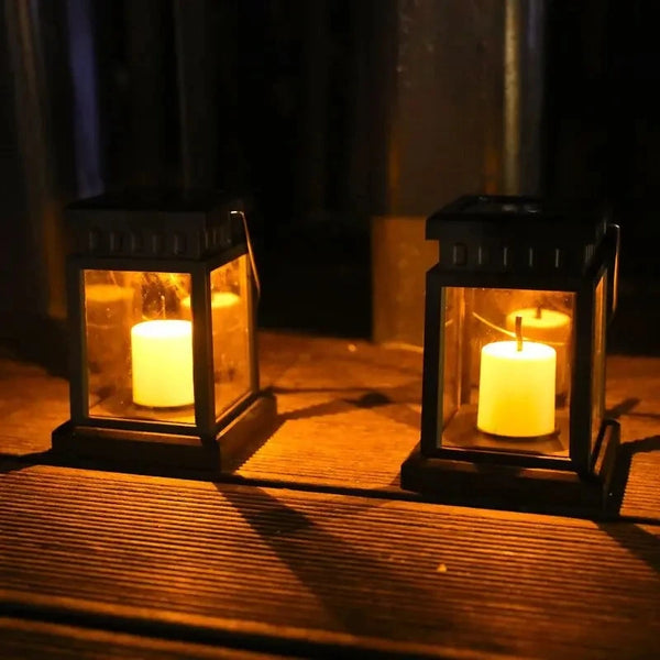 Lanterna Solar Retrô Iluminação Decorativa para Áreas Externas - Lumecasa