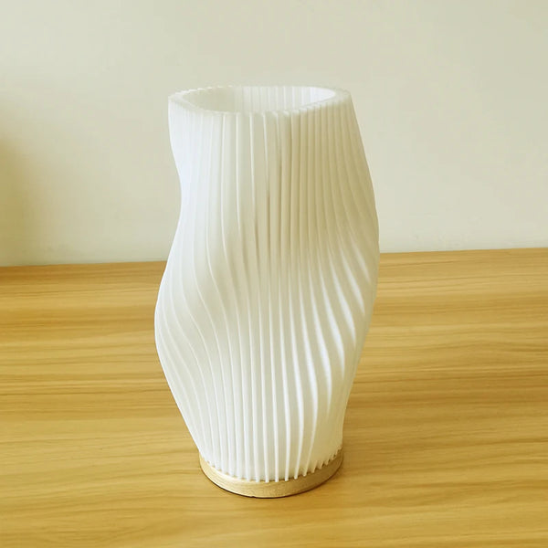 Luminária de Mesa 3D com Efeito Ondulado - Lumecasa