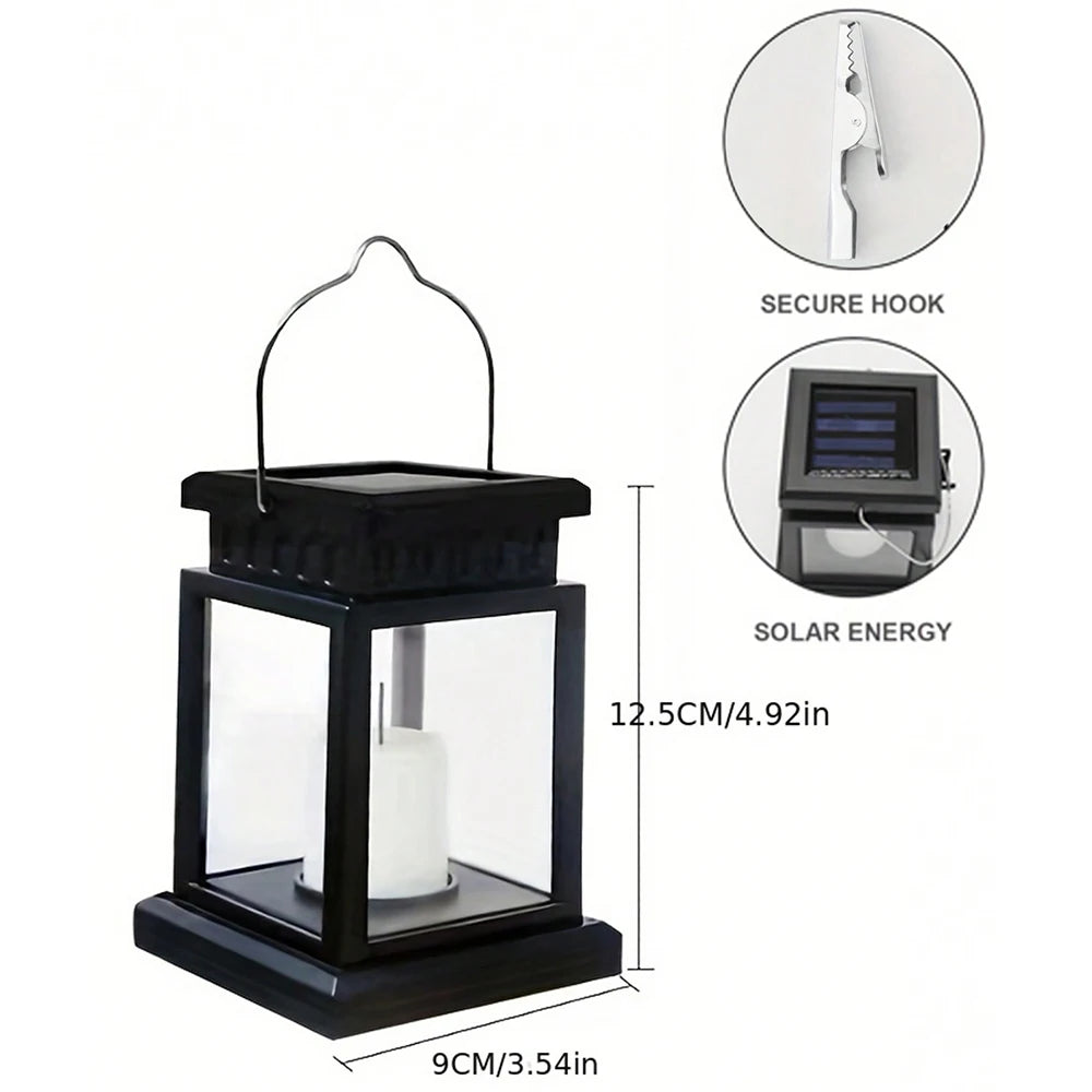 Lanterna Solar Retrô Iluminação Decorativa para Áreas Externas - Lumecasa