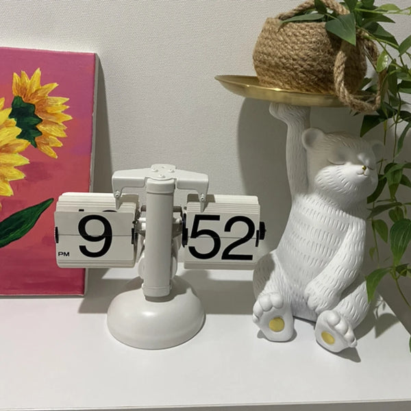 Relógio Flip Clock com Virada Automática de Páginas – Lumecasa