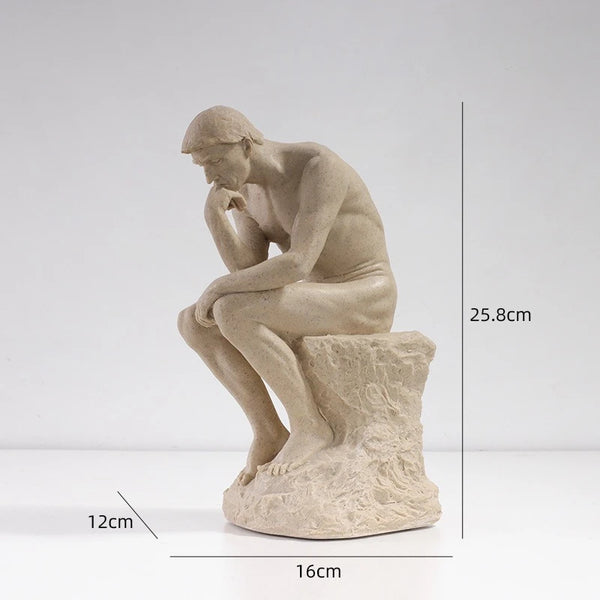 Escultura "O Pensador" de Augusto Rodin Reflexão e Sofisticação  - Lumecasa