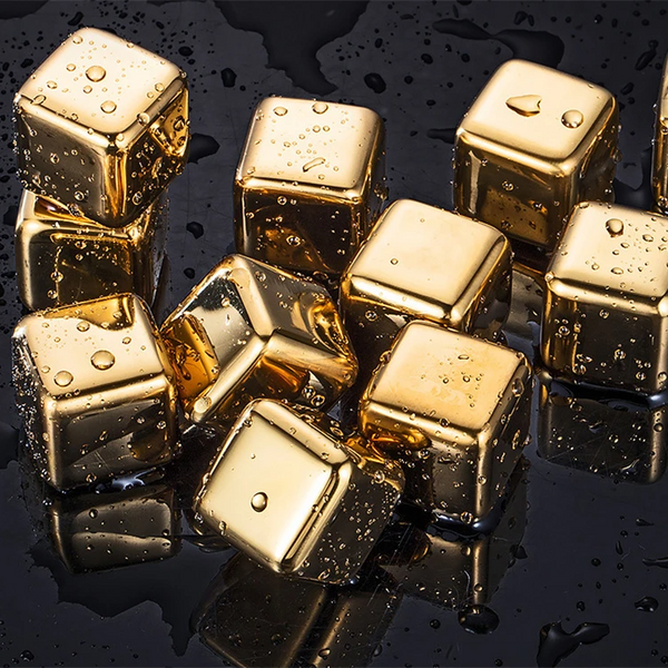Cubos de Gelo de Aço Inoxidável Reutilizáveis sem Diluir o Sabor - Lumecasa