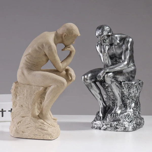 Escultura "O Pensador" de Augusto Rodin Reflexão e Sofisticação  - Lumecasa