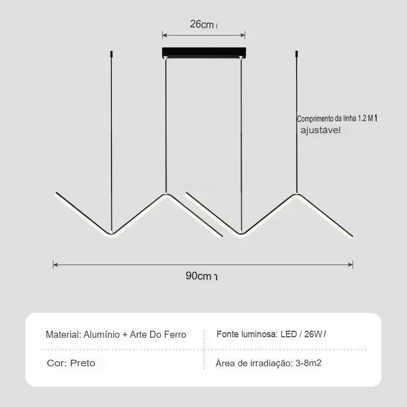 Pendente LED Moderno Iluminação Inteligente e Sofisticada  – Lumecasa