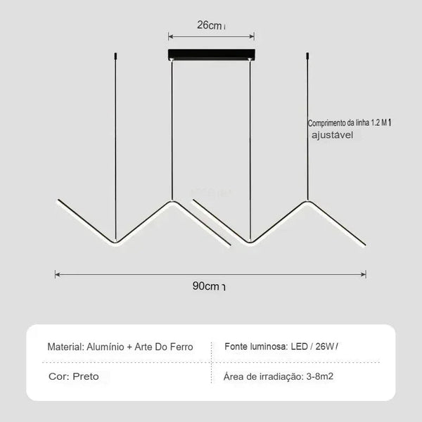 Pendente LED Moderno Iluminação Inteligente e Sofisticada  – Lumecasa