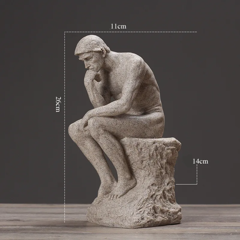 Escultura "O Pensador" de Augusto Rodin Reflexão e Sofisticação  - Lumecasa