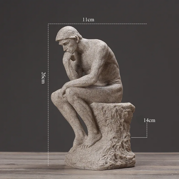 Escultura "O Pensador" de Augusto Rodin Reflexão e Sofisticação  - Lumecasa